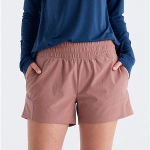 Free fly women’s pull on breeze shorts in light sangria